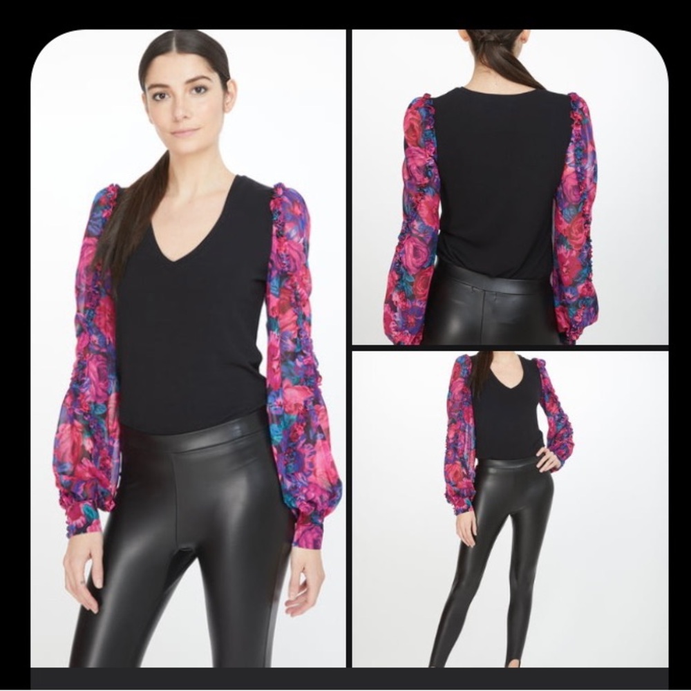 GENERATION LOVE - NWOT KALANI ROSE COMBO TOP - BLACK/ROSE SizeXS